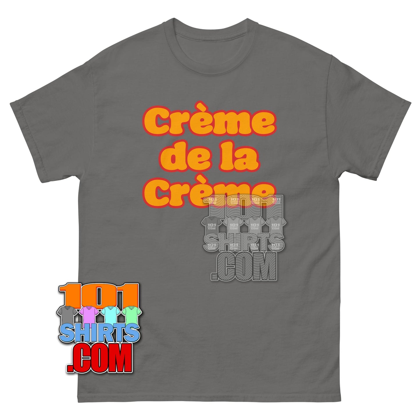 Creme de la Creme Retro Varsity Typography Graphic Tee T Shirt