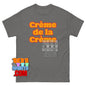 Creme de la Creme Retro Varsity Typography Graphic Tee T Shirt