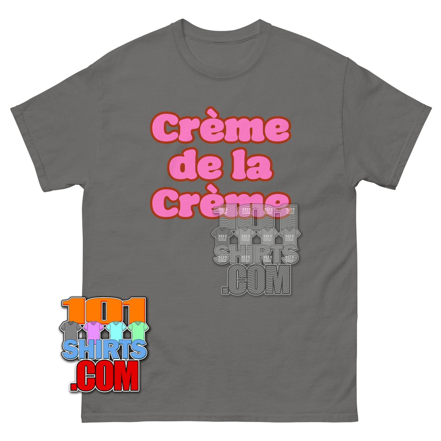 Creme de la Creme Burgundy Typography Graphic Tee T Shirt