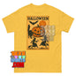 Vintage Halloween Shirt Jack O Lantern Witch Cat Bat Retro Gift Tee