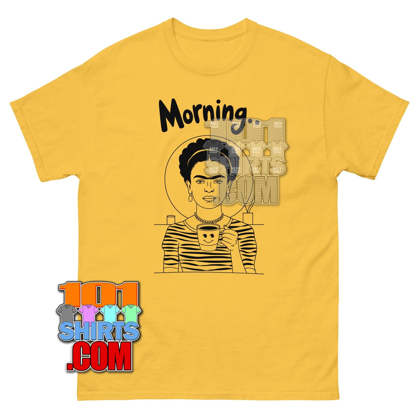 Frida Kahlo Coffee Morning Artist Gift Tee T-Shirt Surreal Art