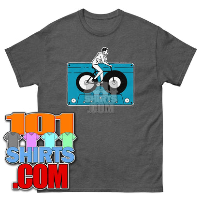 Audio Cassette Tape Retro VINTAGE MUSIC Mixtape Bicycle Biking Biker 70S 80S 90S T-Shirt - 101SHIRTS