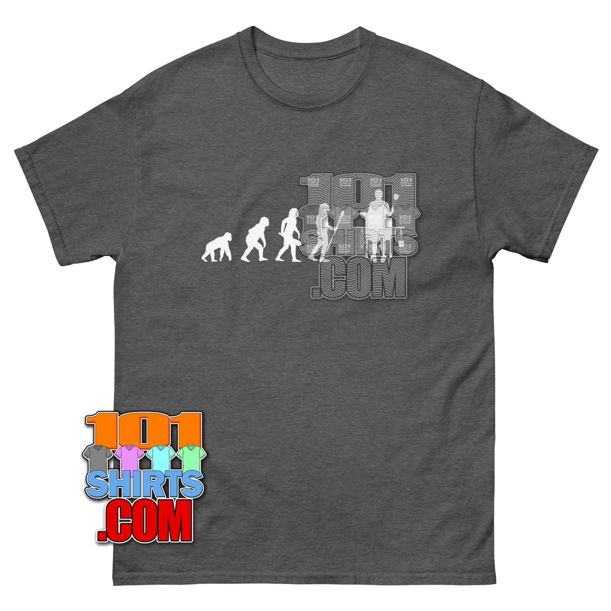 Celebrate the evolution of man with this grill master t-shirt. The perfect BBQ gift for every griller. Shop this funny grill master shirt for pitmasters.