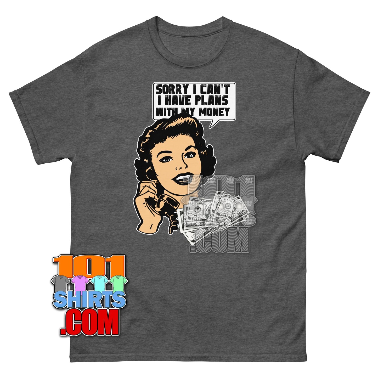 Funny Finance T-Shirt Sorry I Have Plans With My Money Investor Tee