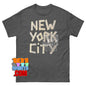 Cool New York City NYC Faux Masking Tape Print T-Shirt
