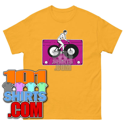 Audio Cassette Tape Retro VINTAGE MUSIC Mixtape Bicycle Biking Biker 70S 80S 90S T-Shirt - 101SHIRTS