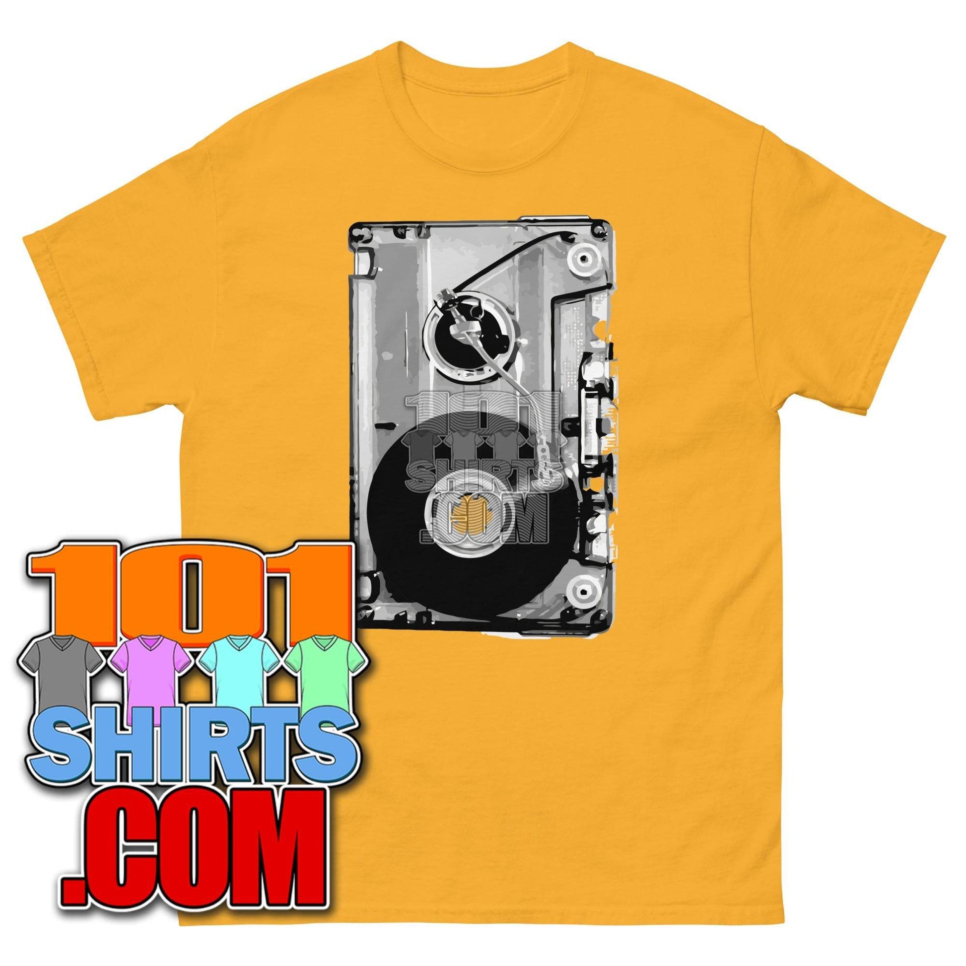 Audio Cassette Tape Retro VINTAGE MUSIC Mixtape 70S 80S 90S T-Shirt - 101SHIRTS