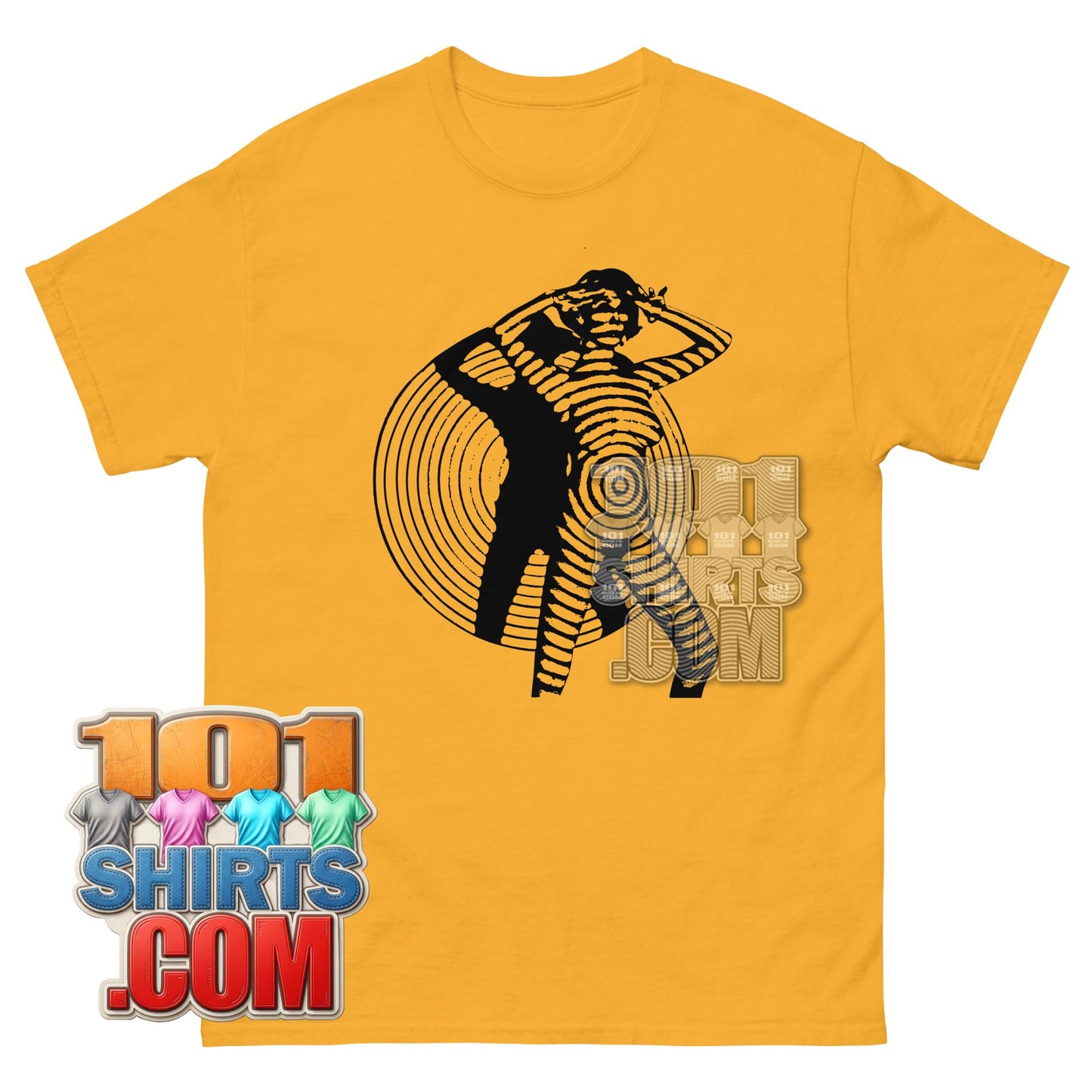 Psychedelic Woman Optical Illusion T-Shirt Vintage Pop Art Graphic Tee