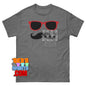 Austin & Ally TV Series Dez Calum Worthy Sunglasses Mustache T-Shirt