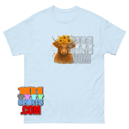 Adults TV Show 2025 Tee Lucy Freyer Brown Cow with Sunflowers Shirt
