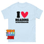 I Love Reading Schopenhauer T-Shirt Funny Philosophy Scholar Gift Tee