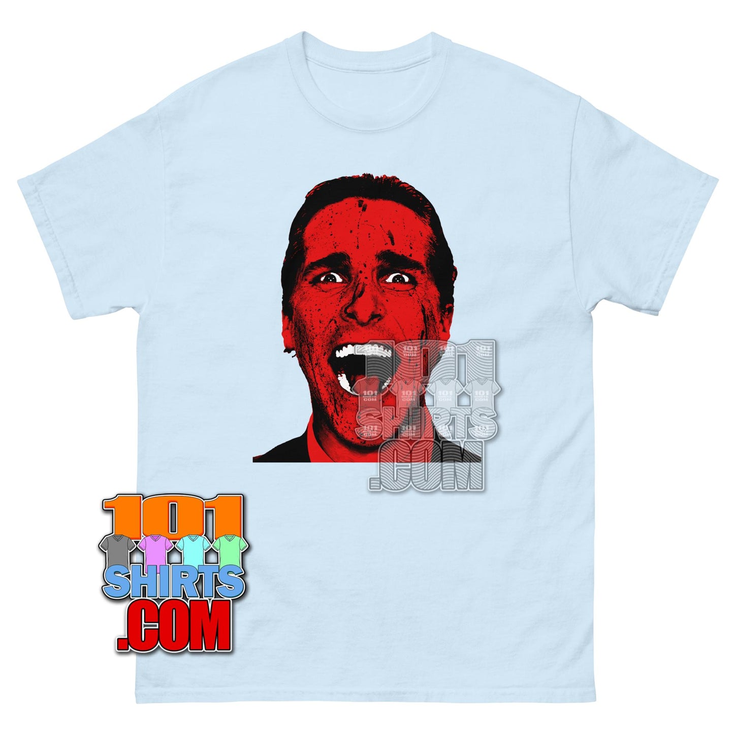 Patrick Bateman Christian Bale Bloody Face American Psycho Movie T-Shirt