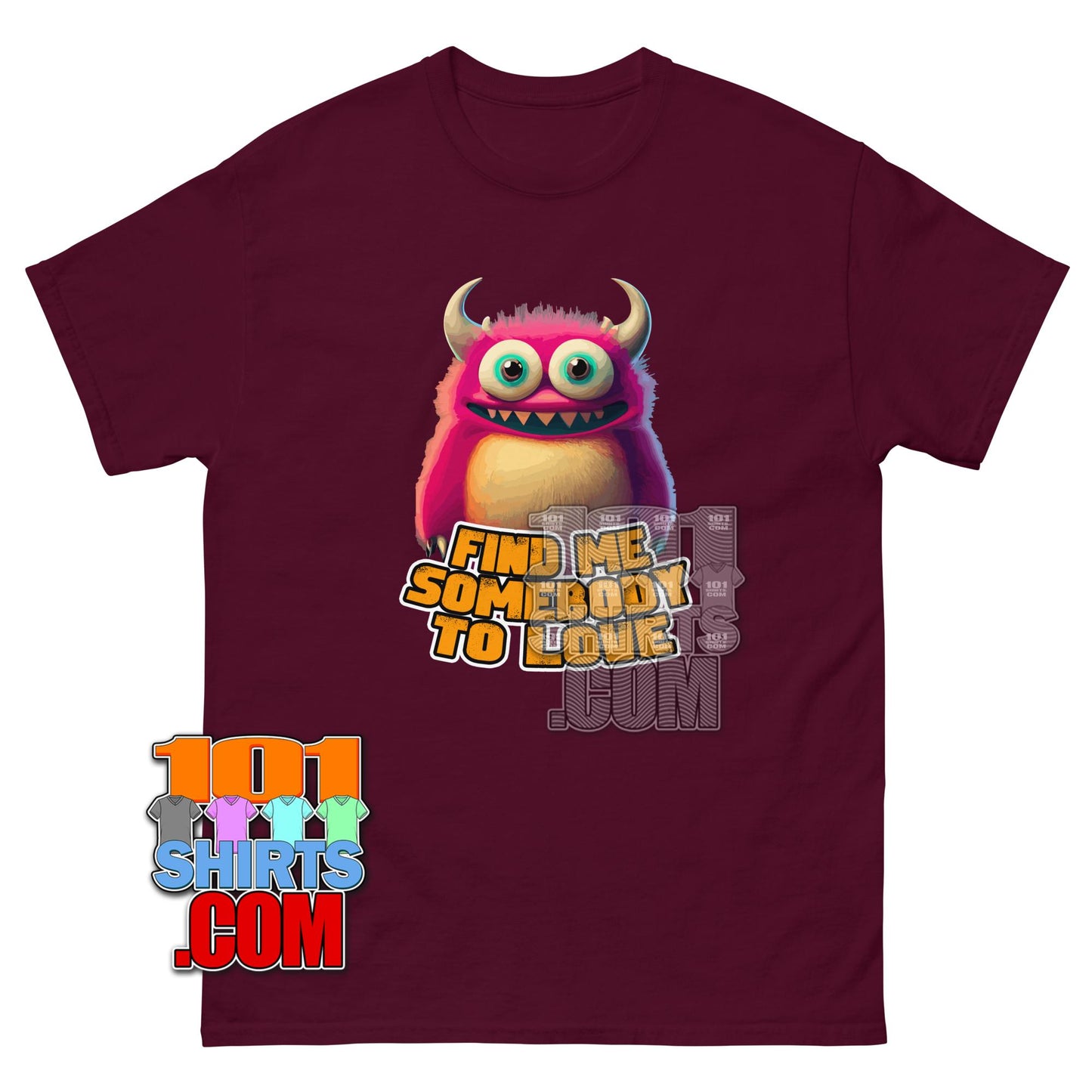 Find Me Somebody To Love T-Shirt Cute Pink Monster Graphic Tee