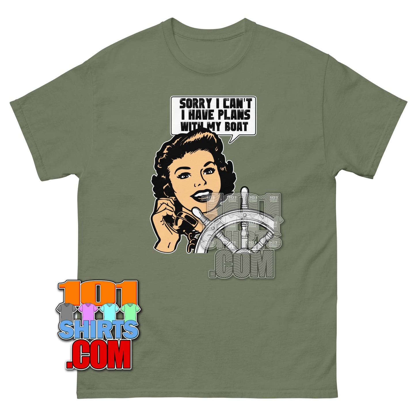 Funny Sailing T-Shirt Sorry I Have Plans With My Boat Boating Tee
