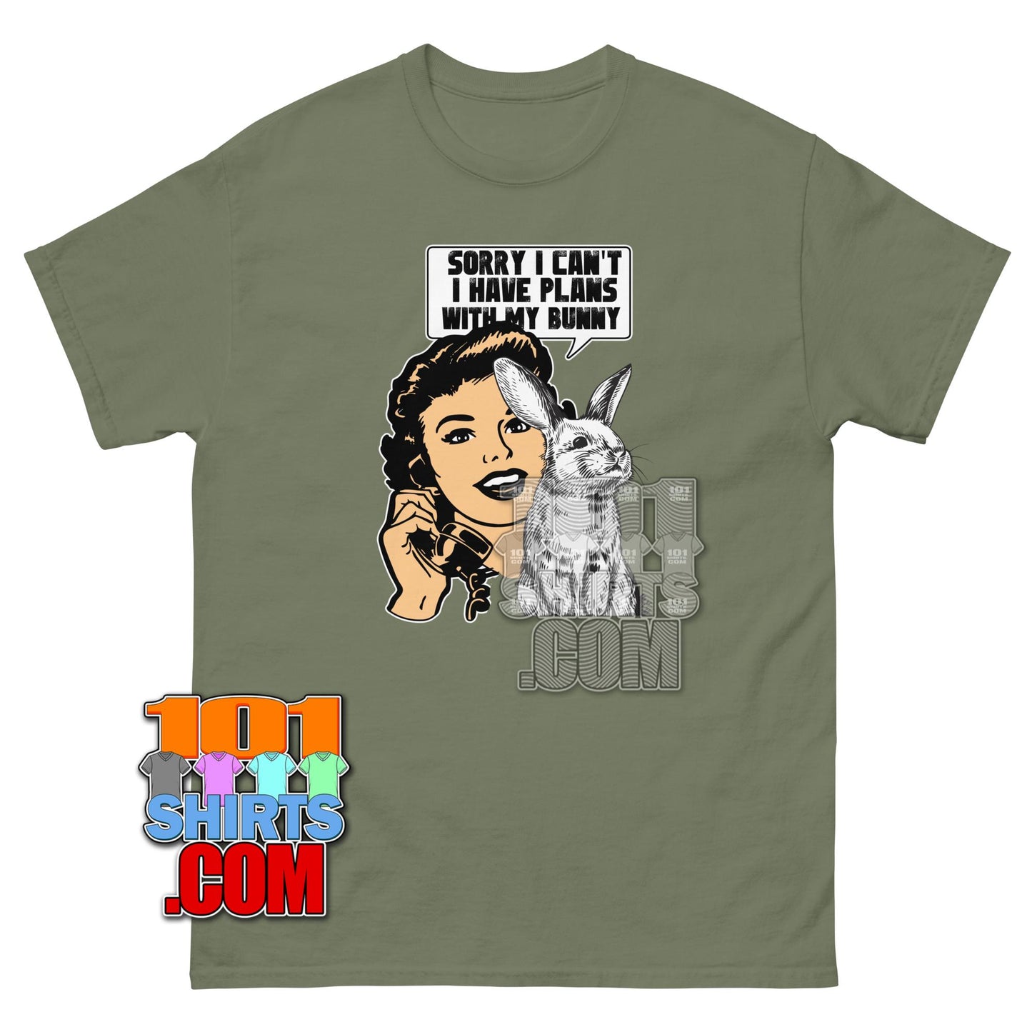 Cute Bunny T-Shirt Sorry I Have Plans With My Bunny Rabbit Lover Tee