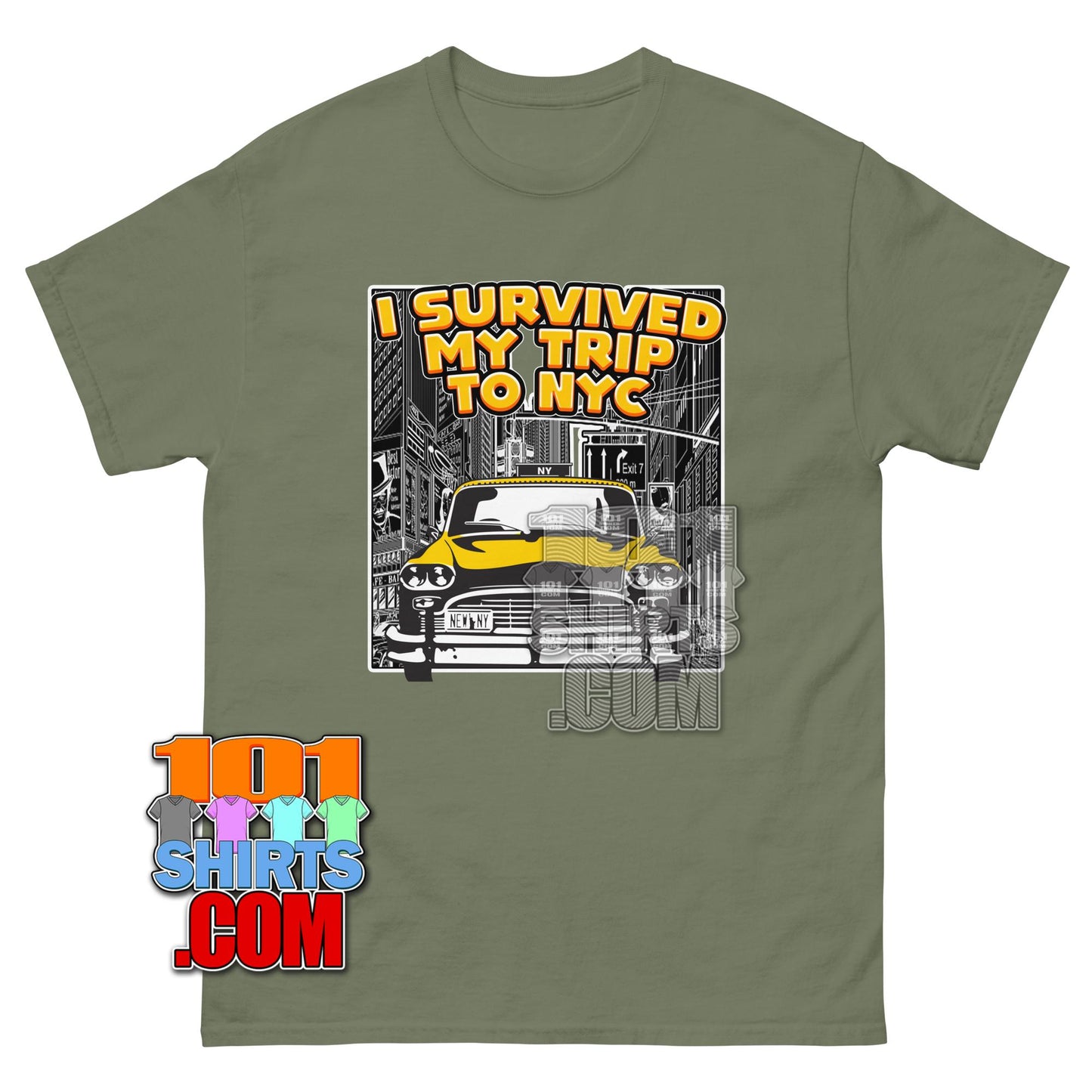 Vintage New York City Taxi Cab T-Shirt Retro NYC Yellow Cab T-Shirt
