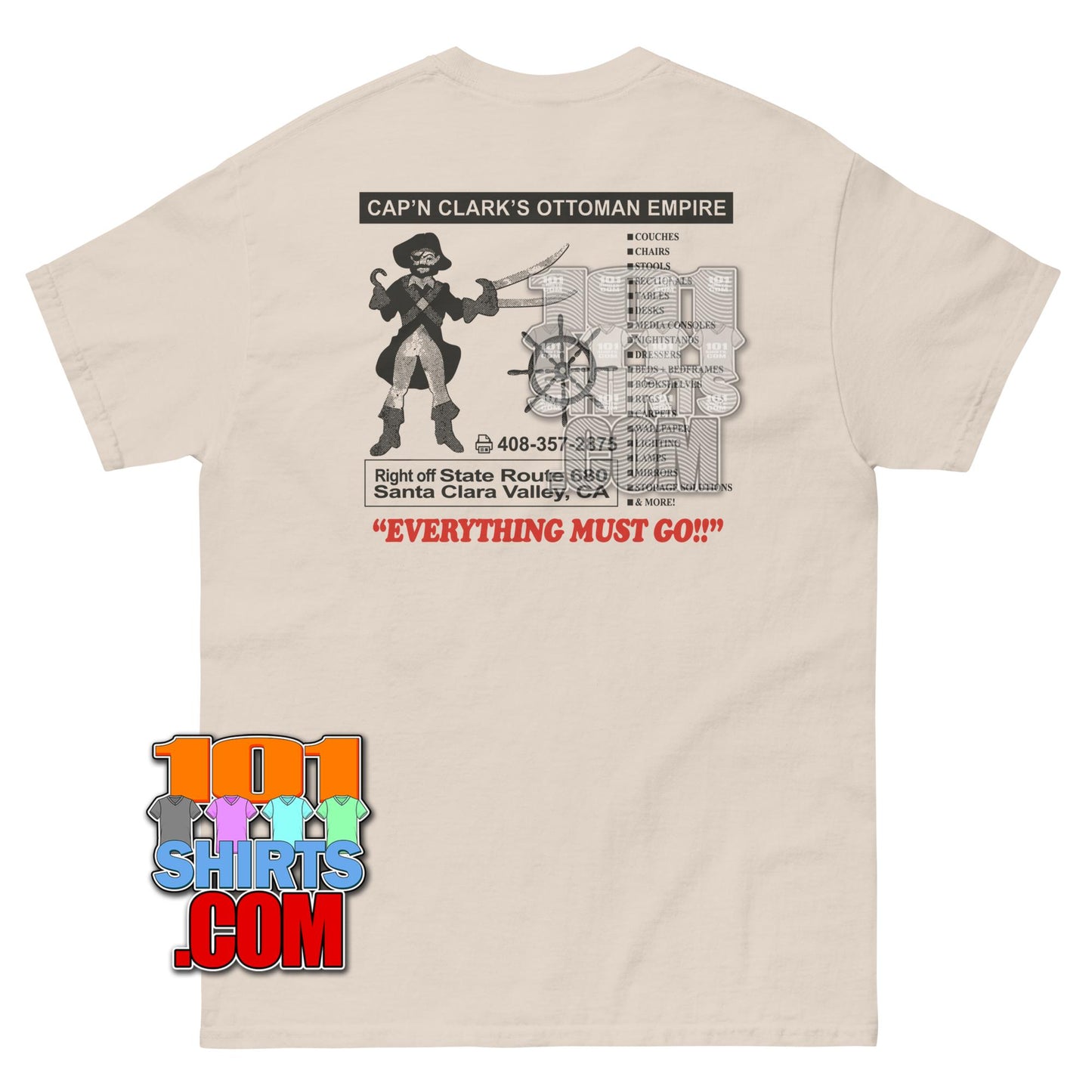 Backrooms Movie Capt'n Clark's Ottoman Empire Logo Commercial T-Shirt