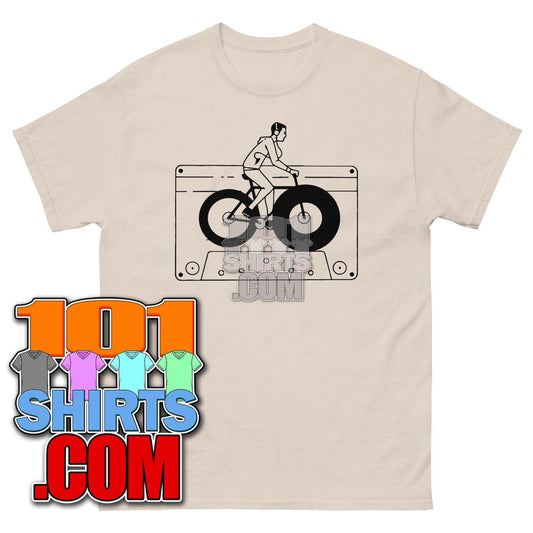 Audio Cassette Tape Retro VINTAGE MUSIC Mixtape Bicycle Biking Biker 70S 80S 90S T-Shirt - 101SHIRTS