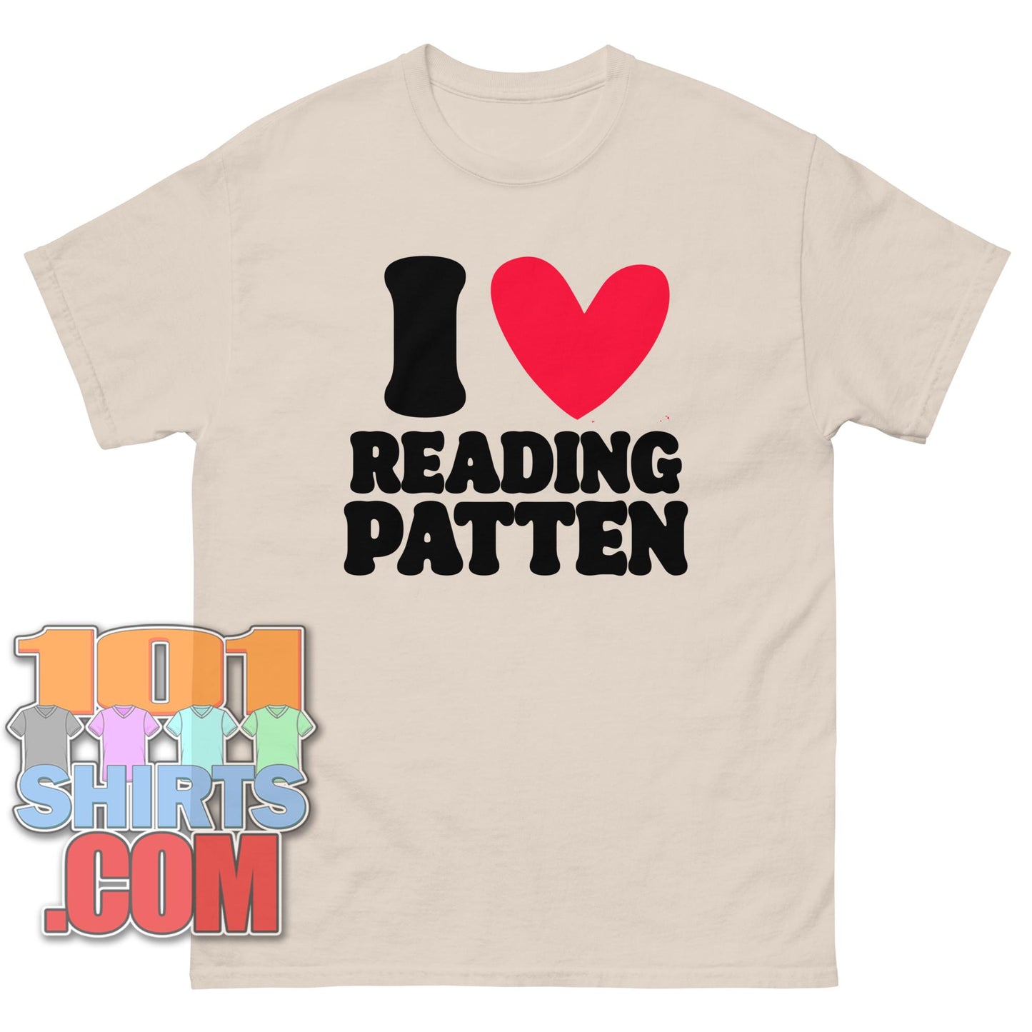 I Love Reading Patten T-Shirt Funny Poetry Literature Scholar Gift Tee
