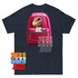Kawaii Dino T-Shirt Cute Dinosaur with Backpack Aesthetic Graphic Te
