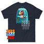Kawaii Dino T-Shirt Cute Dinosaur with Backpack Aesthetic Graphic Tee