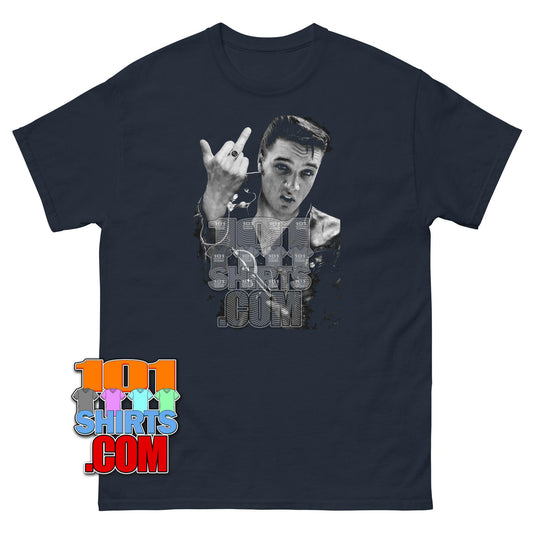 Elvis Presley Middle Finger Funny T-Shirt