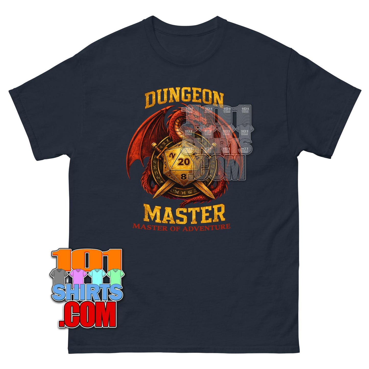Dungeon Master T-Shirt D20 Dragon RPG Tabletop Gaming Fantasy Tee