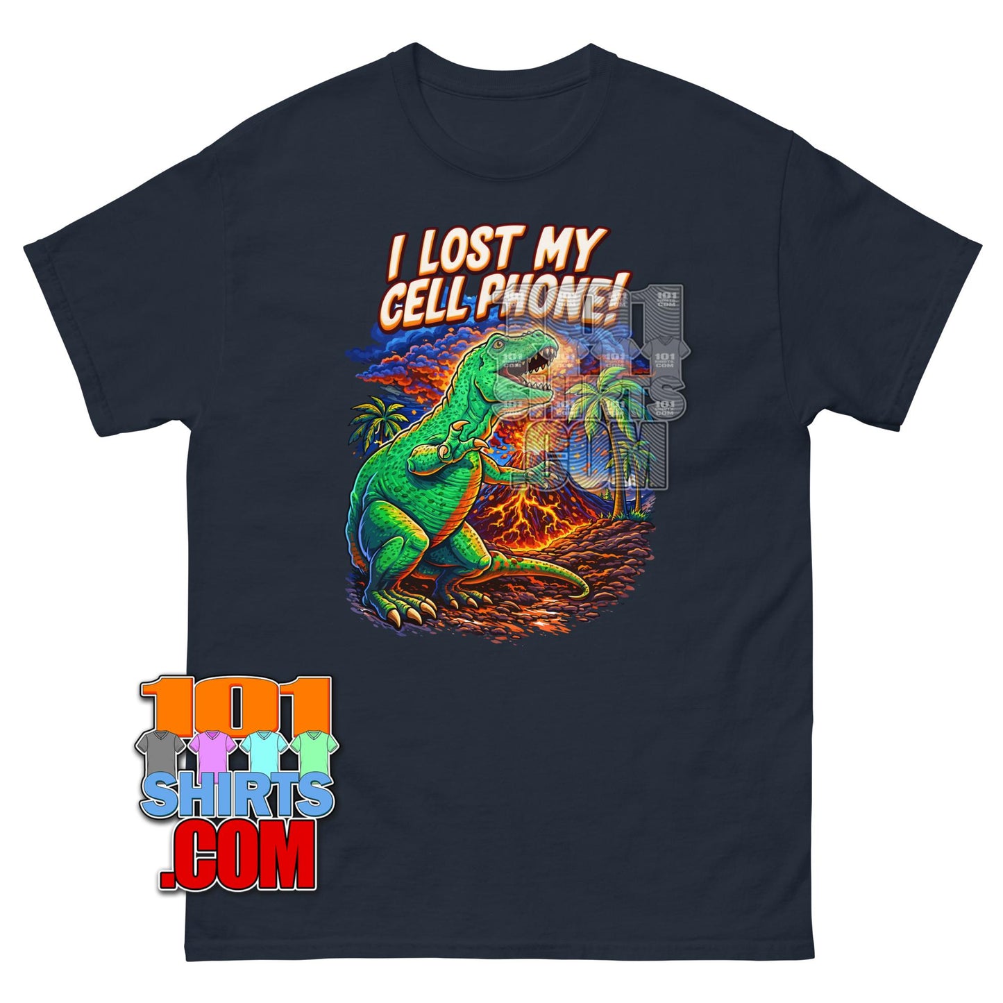 Funny I Lost My Cell Phone Dinosaur T-Shirt T-Rex Extinction Tee