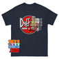 The Simpsons Cartoon TV Show Funny Duff Beer Commercial Tee.
