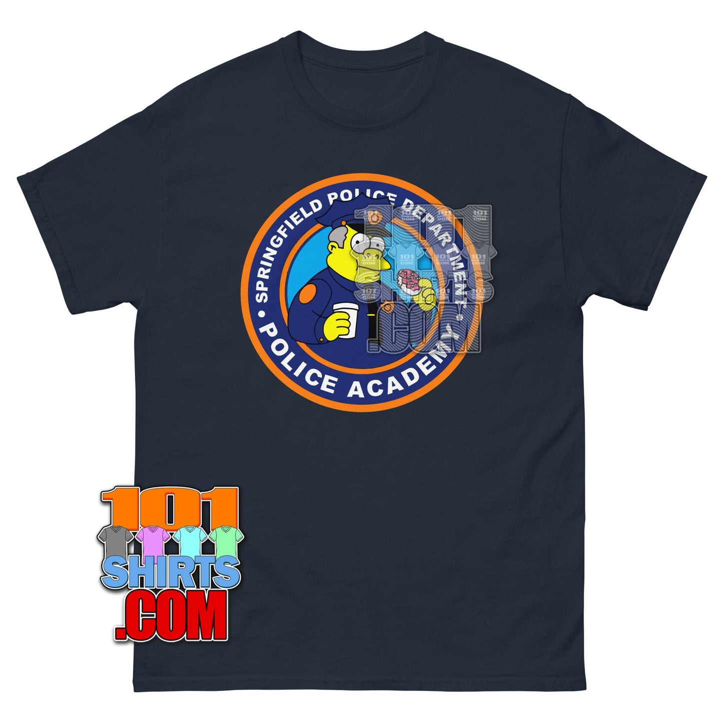 The Simpsons Cartoon TV Show Springfield Police Department Chef Wiggum T-Shirt