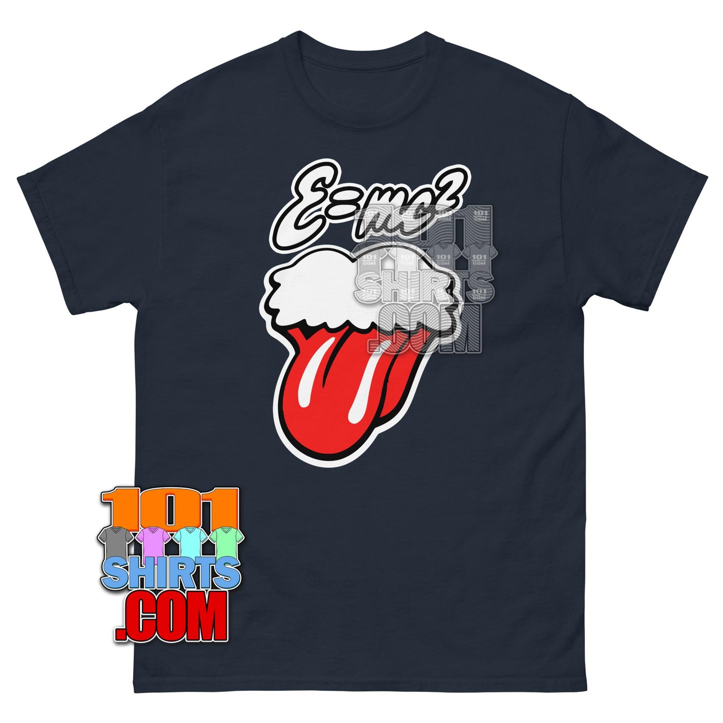Albert Einstein Rolling Stones T-Shirt Funny Physics Science Rock Tee