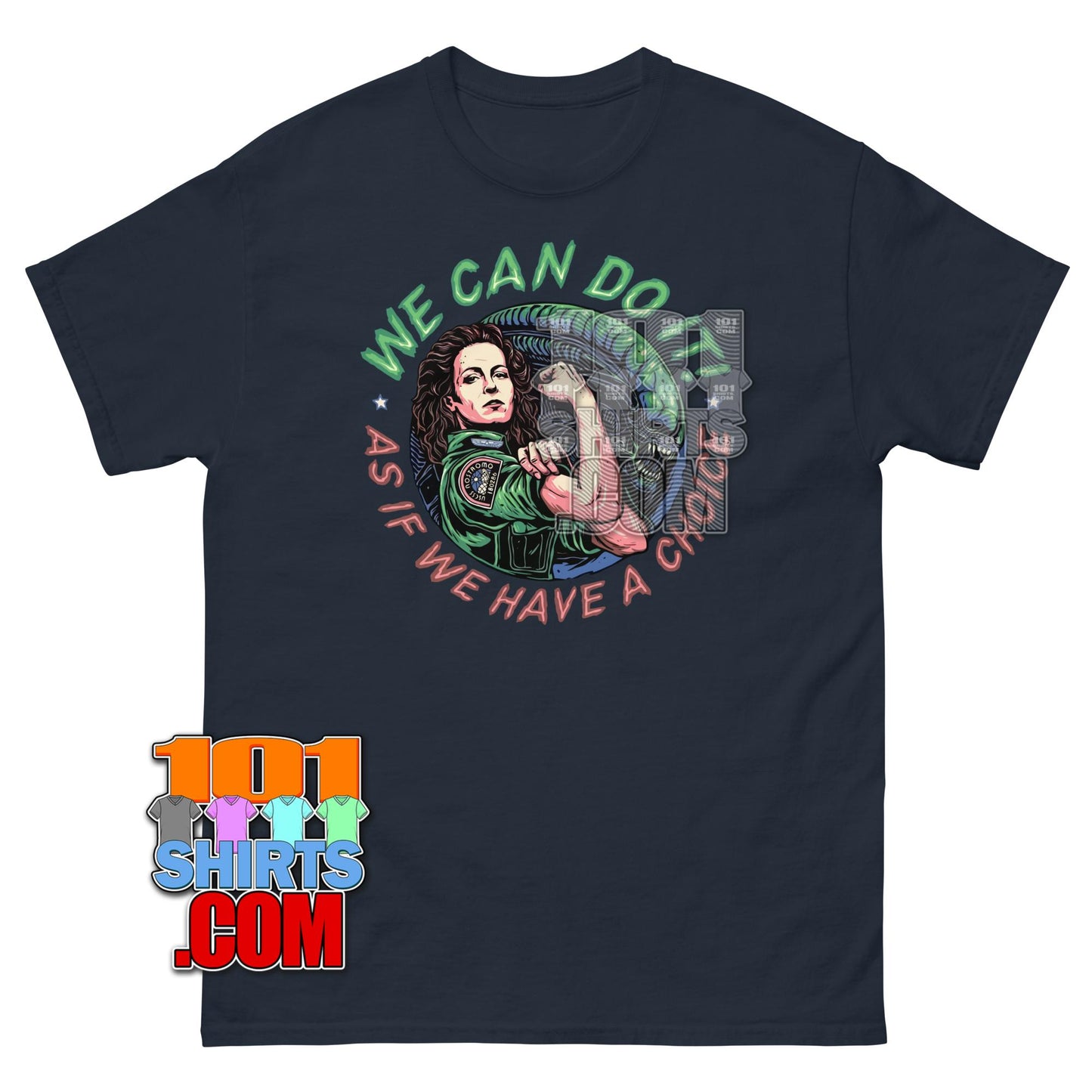 Alien Movie Ellen Ripley We Can Do It Rosie the Riveter T-Shirt