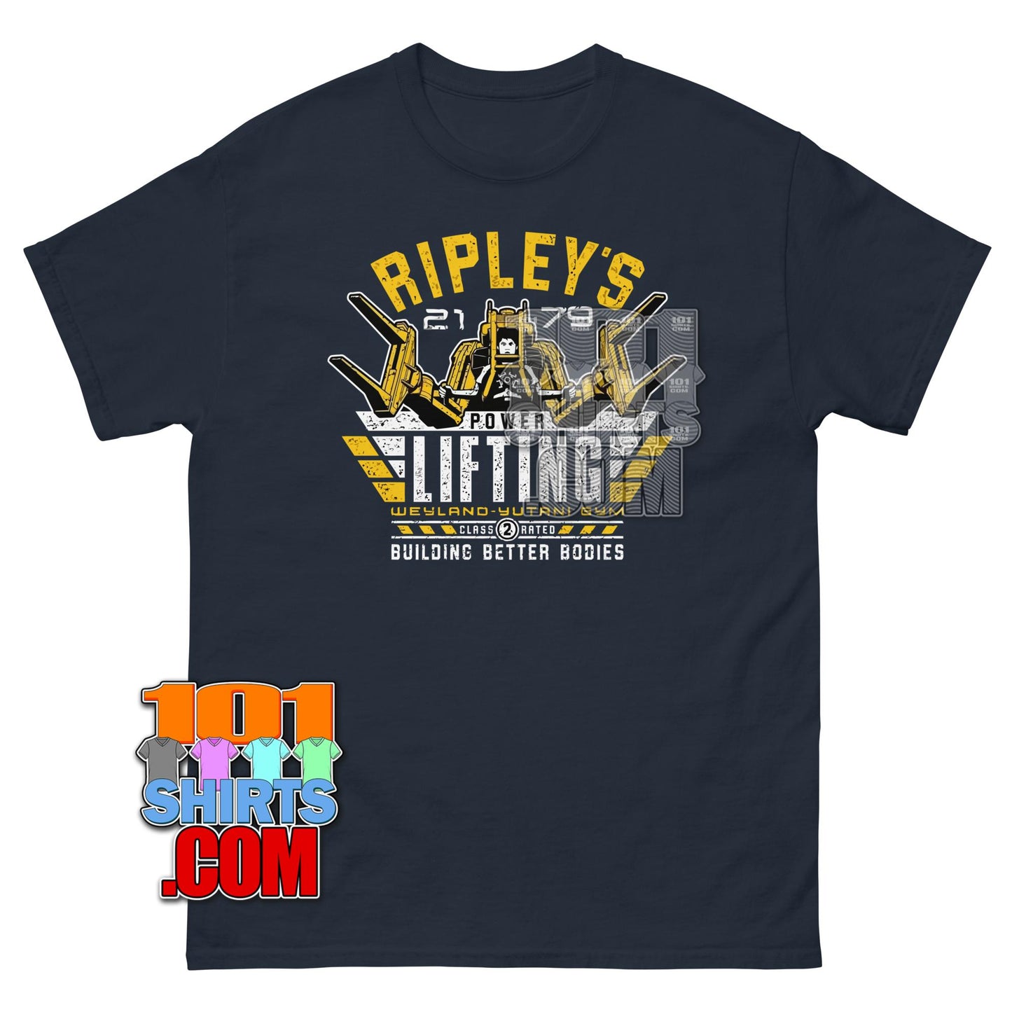 Ripley Power Lifting Weyland-Yutani Gym Alien Movie Graphic T-Shirt