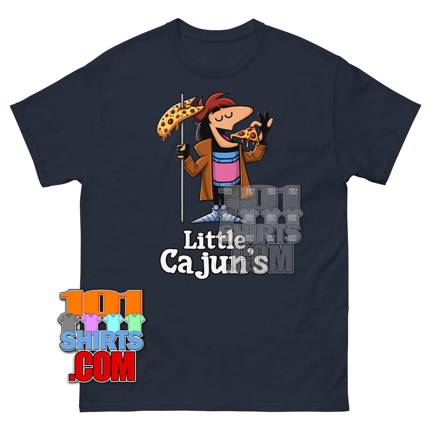 Gambit X-Men Little Caesars Pizza Funny Little Cajun's Mashup T-Shirt