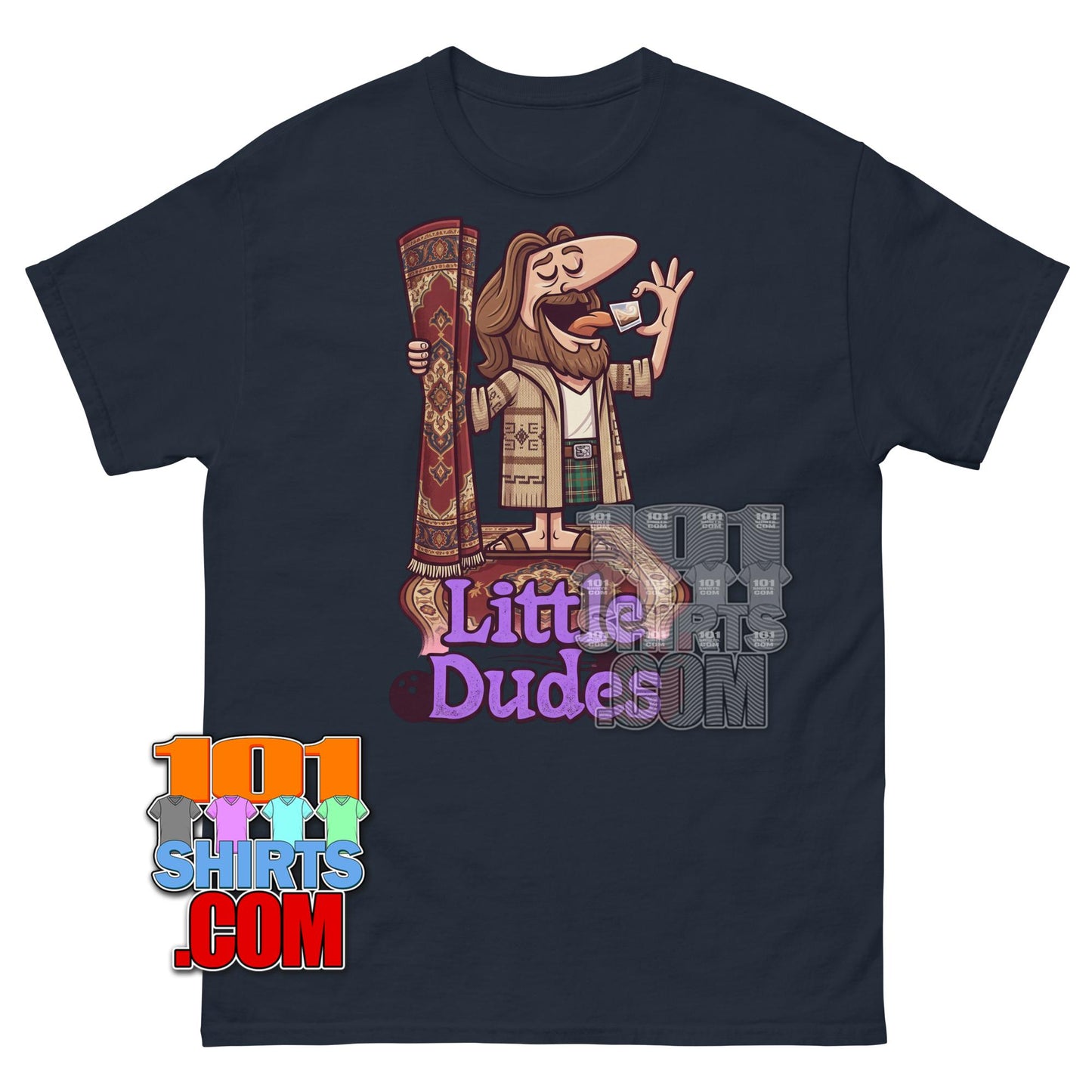 The Big Lebowski The Dude Little Caesars Pizza Funny Mashup T-Shirt