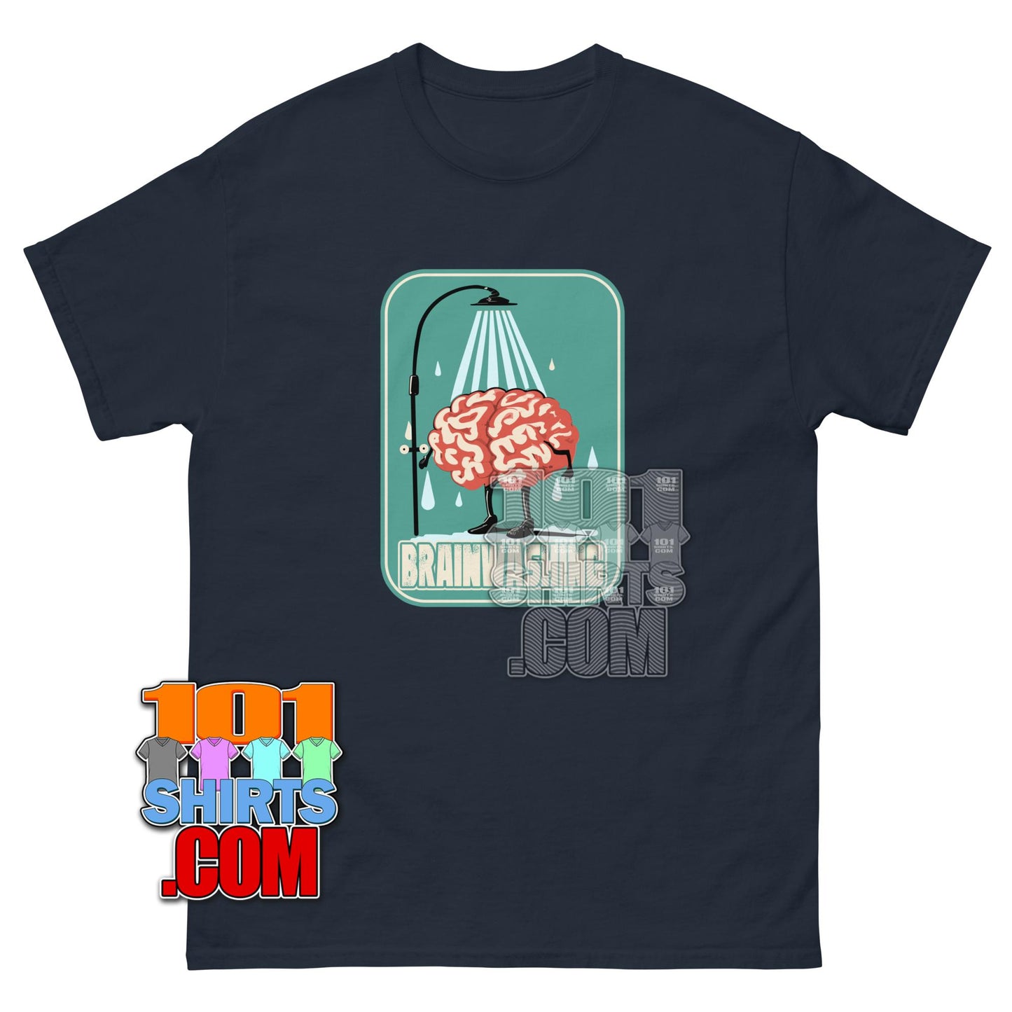 Brainwashing T-Shirt Funny Brain Shower Graphic Tee