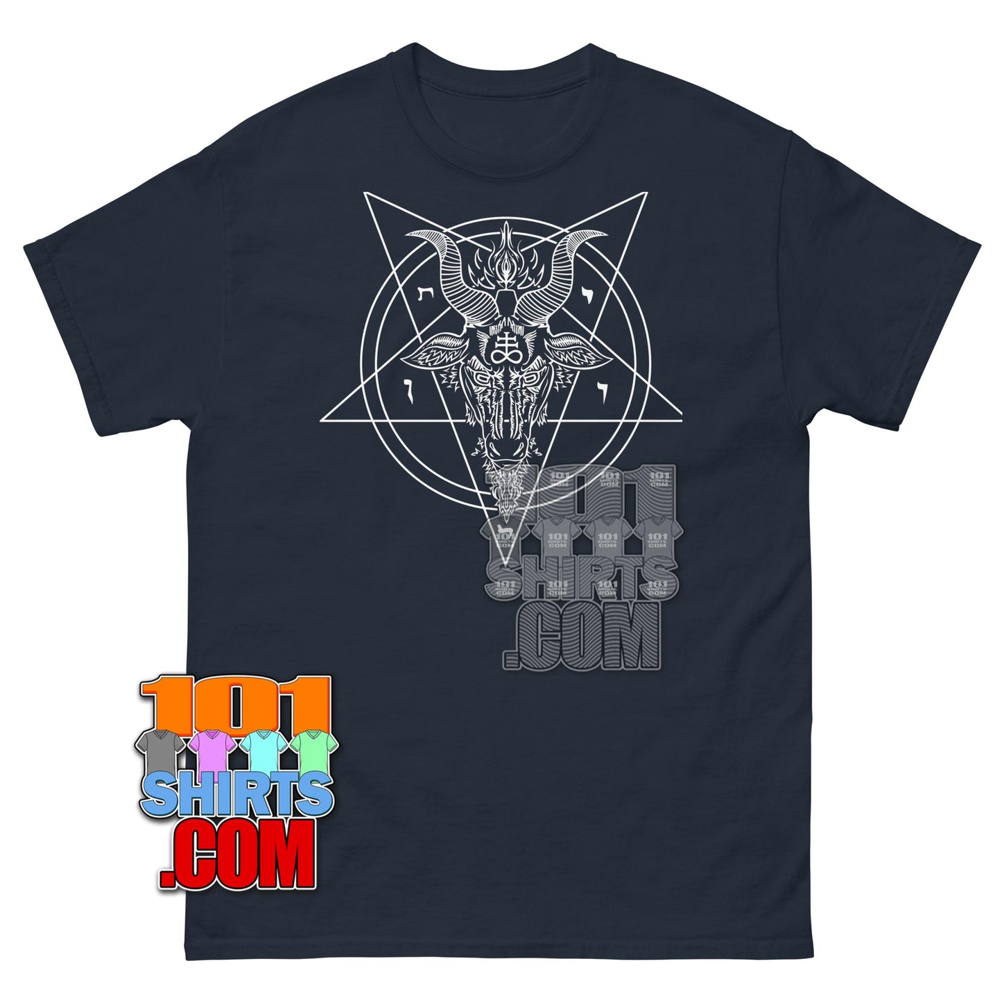 Baphomet Occult T-Shirt Gothic Satanic Pentagram Sigil Graphic Tee