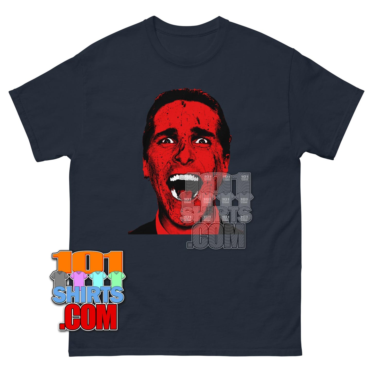 Patrick Bateman Christian Bale Bloody Face American Psycho Movie T-Shirt