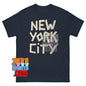 Cool New York City NYC Faux Masking Tape Print T-Shirt