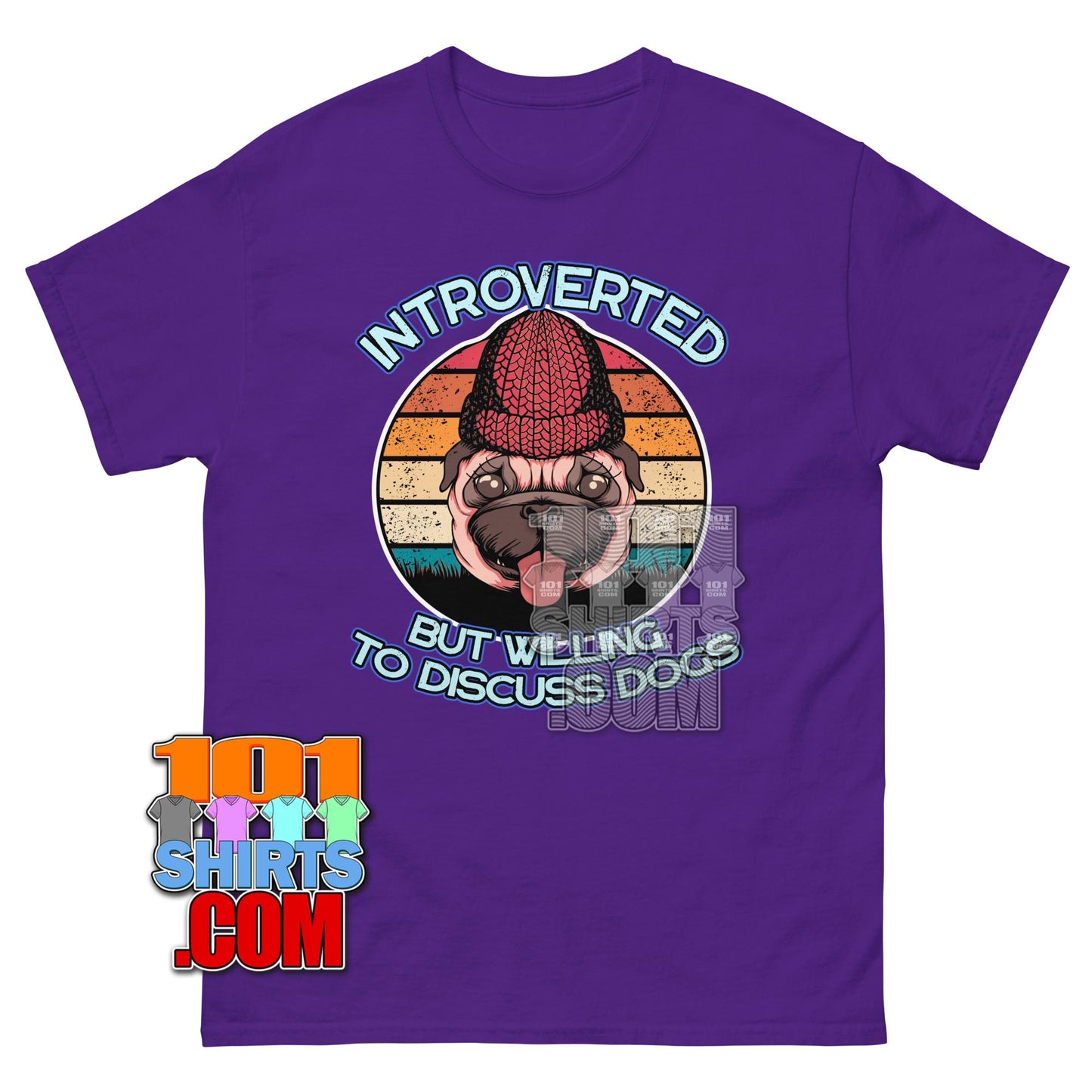 Funny Introvert Dog T-Shirt Shy Golden Retriever Puppy Graphic Tee