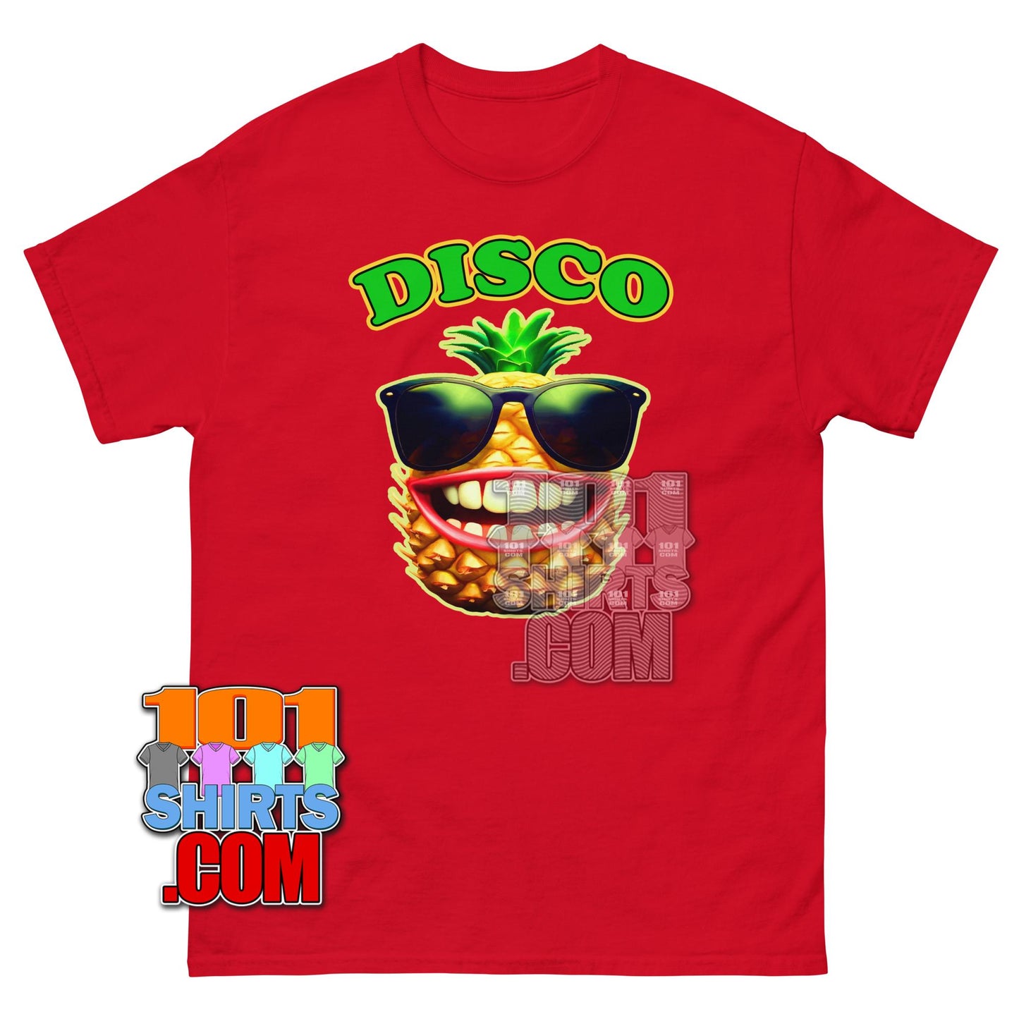 Funny Pineapple Disco T-Shirt Summer Party Fruit Graphic Tee