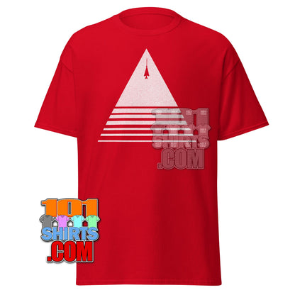Stuart Fails to Save the Universe HBO The Big Bang Theory Stuart Bloom Pyramid Insurance Trangle Logo T-Shirt