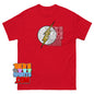 Product mockupThe Big Bang Theory Sheldon Cooper Flash Logo Red Version T-Shirt