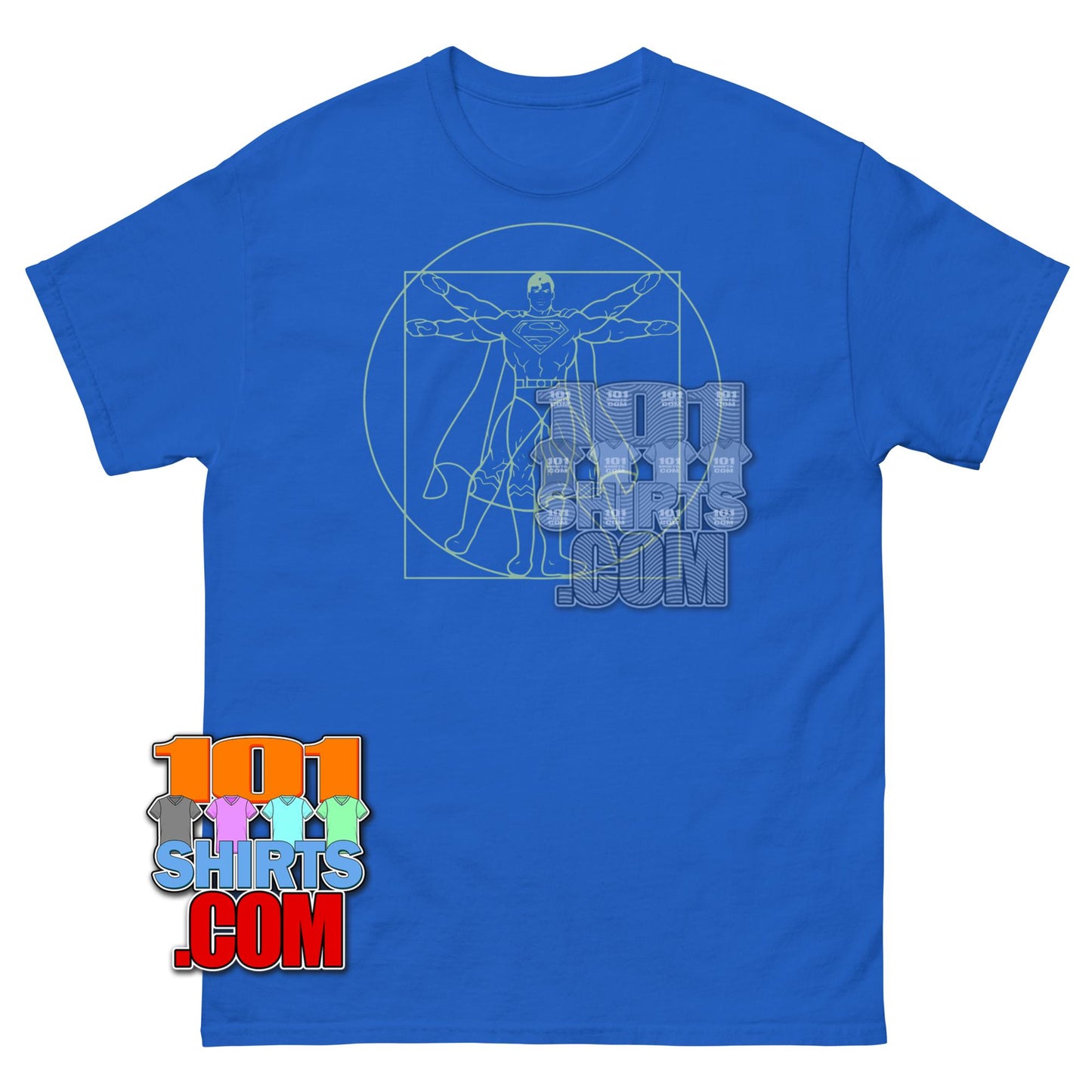 The Big Bang Theory Sheldon Cooper Vitruvian Superman T-Shirt