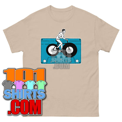 Audio Cassette Tape Retro VINTAGE MUSIC Mixtape Bicycle Biking Biker 70S 80S 90S T-Shirt - 101SHIRTS