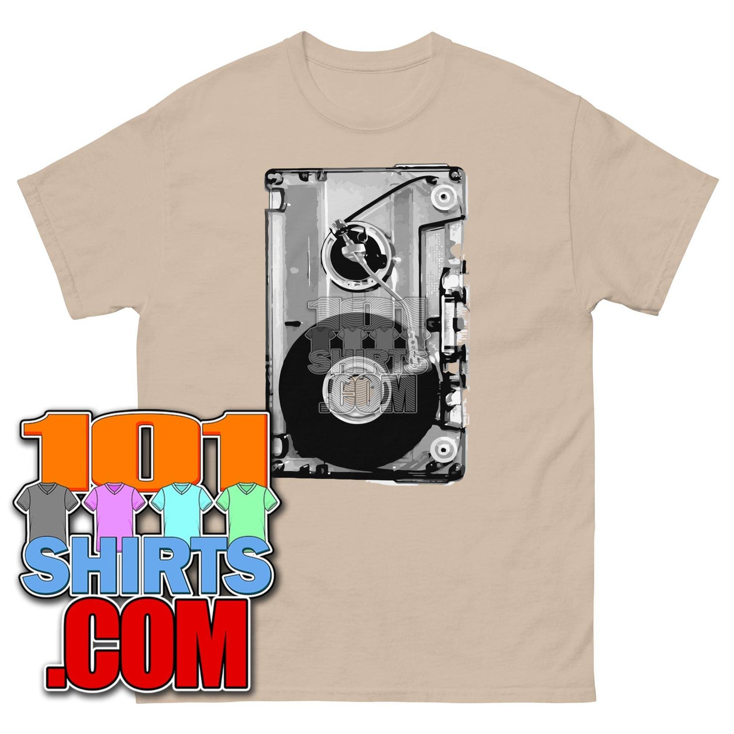 Audio Cassette Tape Retro VINTAGE MUSIC Mixtape 70S 80S 90S T-Shirt - 101SHIRTS