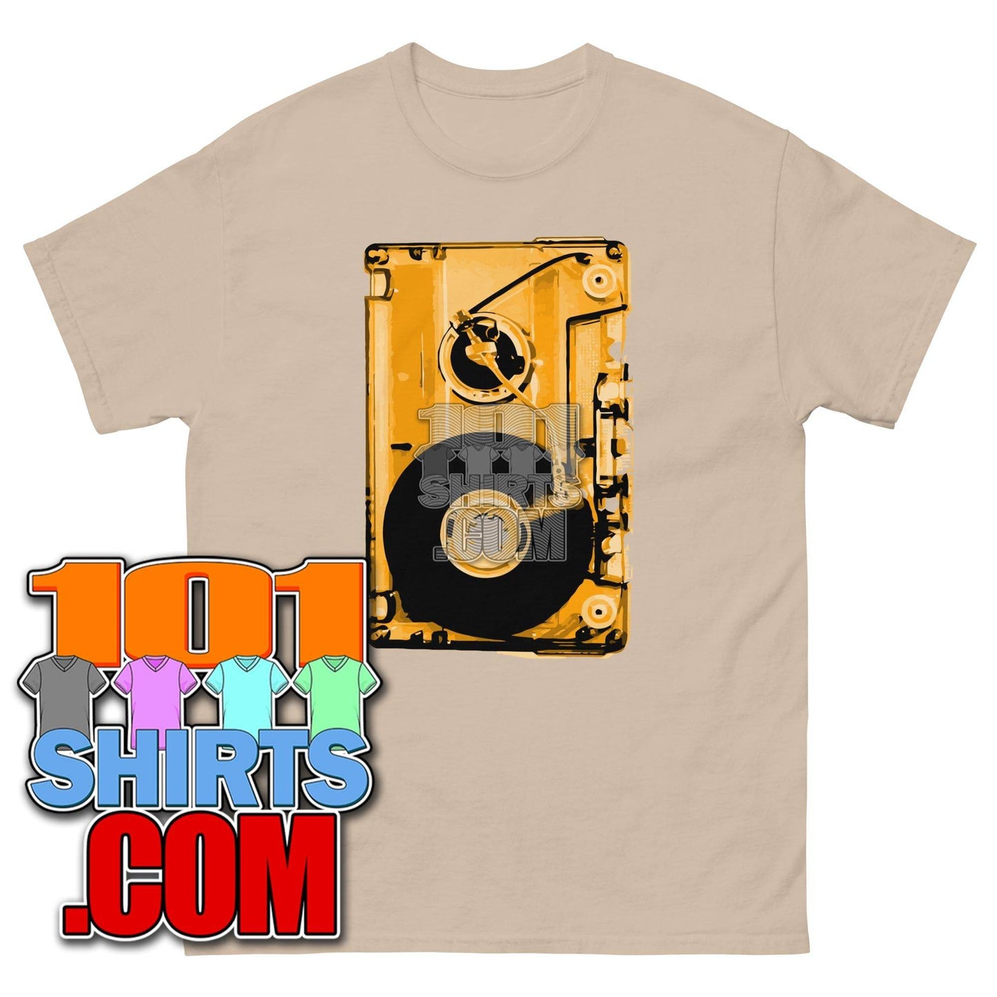 Audio Cassette Tape Retro VINTAGE MUSIC Mixtape 70S 80S 90S T-Shirt - 101SHIRTS