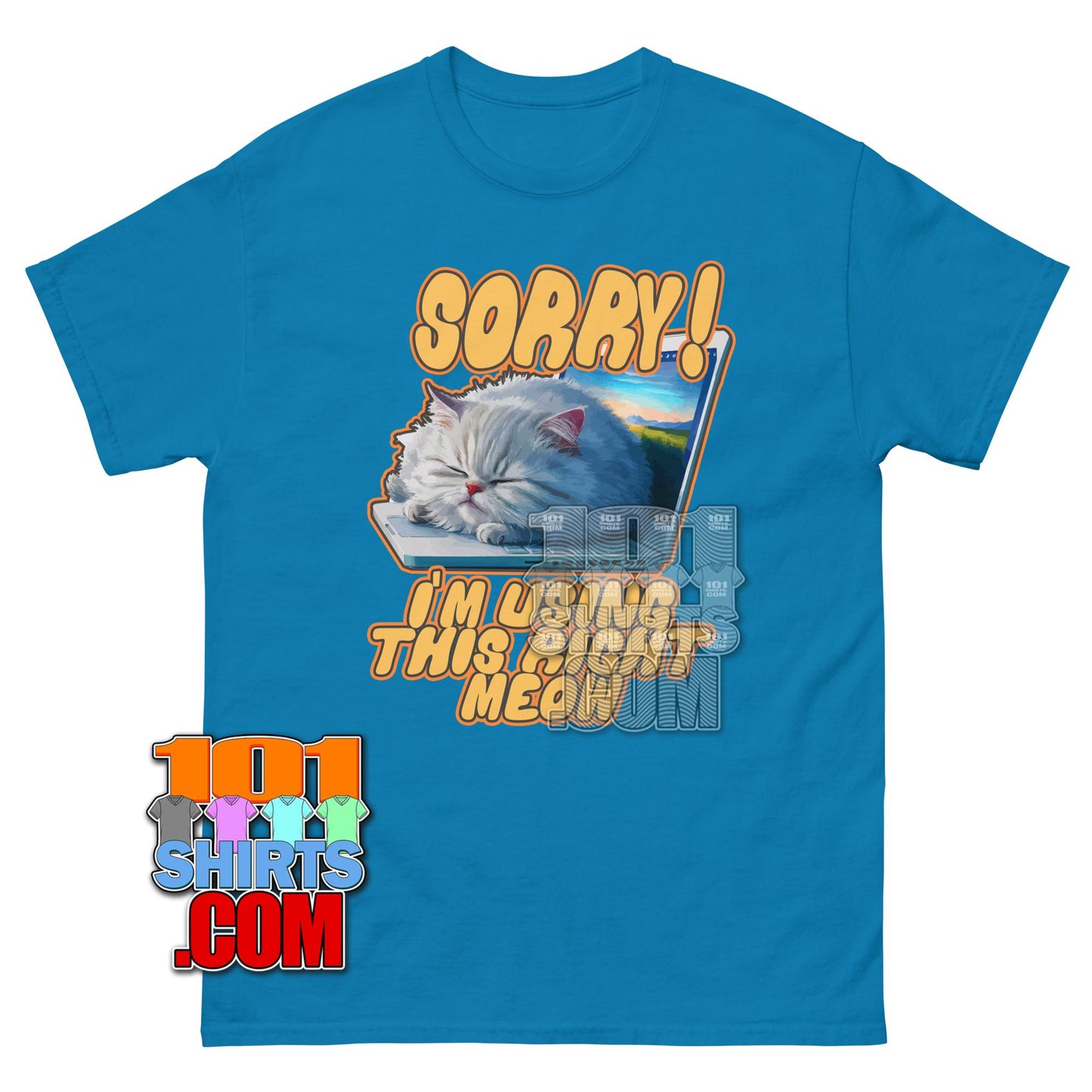 I'm Using This Right Meow T-Shirt Funny Cat Pun Graphic Tee