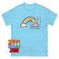 Rainbow Butt T-Shirt Funny Cheeky Pride Art Rainbow Bum Graphic Tee