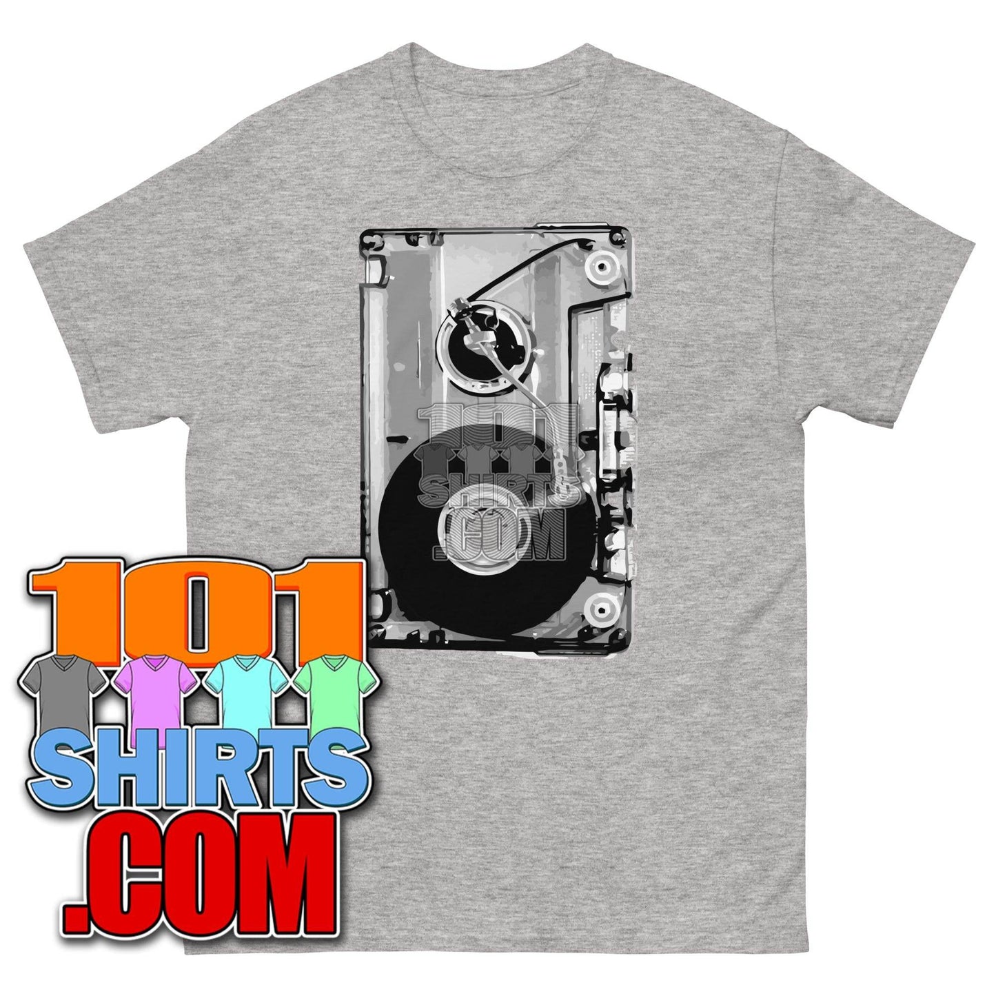 Audio Cassette Tape Retro VINTAGE MUSIC Mixtape 70S 80S 90S T-Shirt - 101SHIRTS